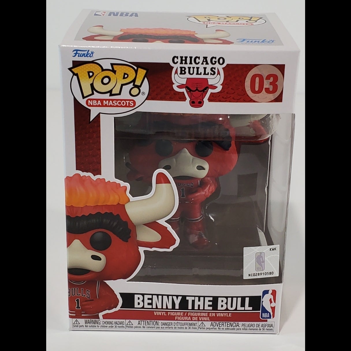 Funko POP NBA Mascots Chicago Bulls - Benny The Bull red
